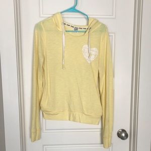 PINK Brand Yellow Hoodie ~ EUC